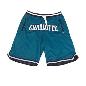 Charlotte Hornets Something Inked City Style NBA Mens XL Basketball Teal Shorts